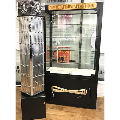 Display Cabinet, Rotating Hanging Display & Corner Display