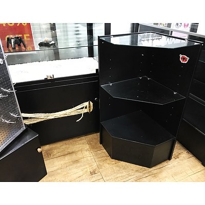 Display Cabinet, Rotating Hanging Display & Corner Display