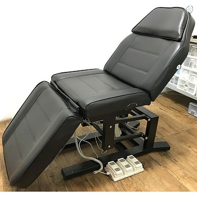 Black Vinyl Electric Adjustable Chair