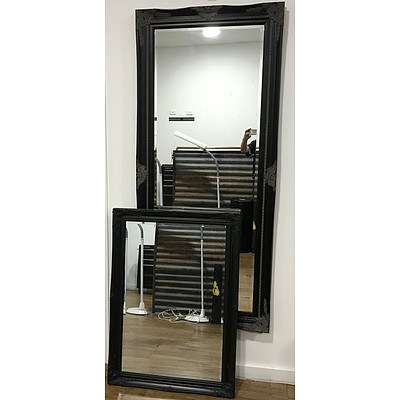 Two Framed Wall Mirrors