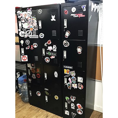 Three 4 Door Lockers