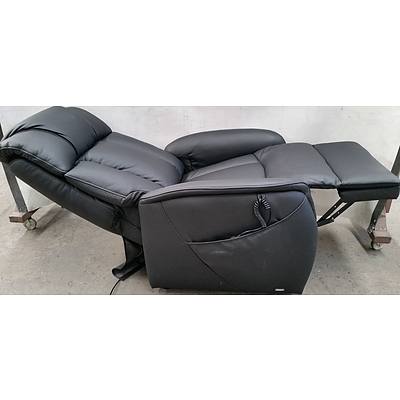 T Motion Electric Recliner/Lift Leather Armchair