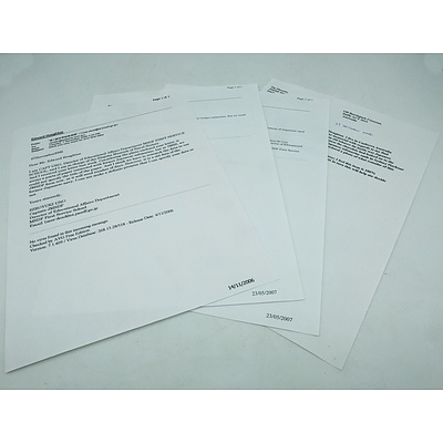 Framed Piece of Paper from One of the Japanese Midget Submarines, Sydney Harbour 31st May 1942 with Verification