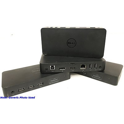 Dell D3100 USB 4K Docking Stations - Lot of 4