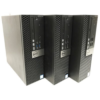 Dell Optiplex 7040 SFF Core i5 -6500 3.2GHz Computers - Lot of 3