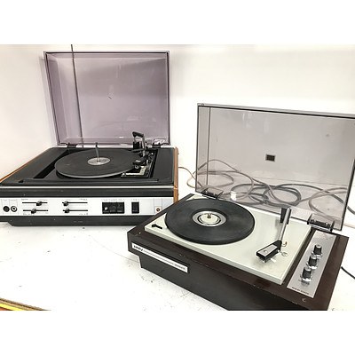 HMV Graduate & Pye Modular 562 Turntables