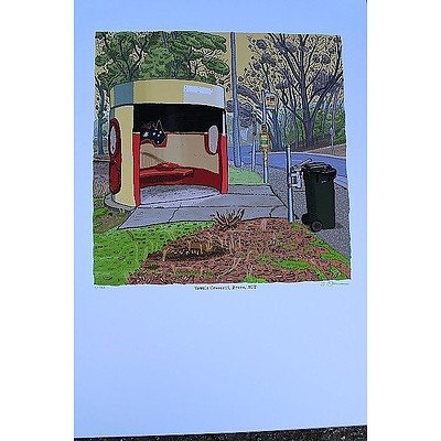 Vowels Crescent, Florey Bus Shelter Print