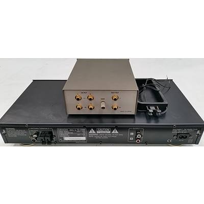 Denon TU-235RD AM-FM Stereo Tuner and Denon AU-340 Audio Step Up Transformer