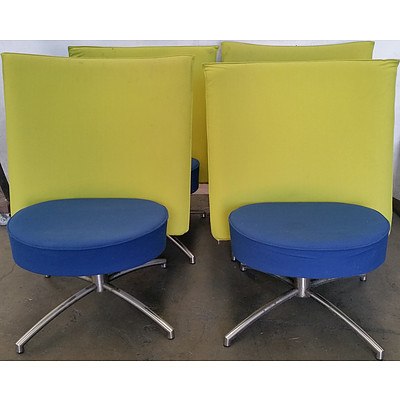 Retro Swivel Chairs - Lot of Four