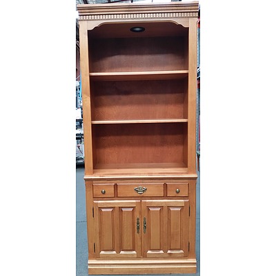 Roxton Maple Veneer Wall Unit