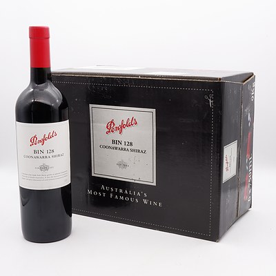 Case of 6x Penfolds Vintage 2001 Coonawarra Shiraz Bin 128 750mL