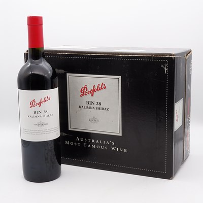 Case of 6x Penfolds Vintage 2001 Kalimna Shiraz Bin 28 750mL