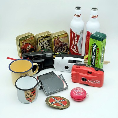 Coca Cola Camera, Porche Mug, Ja-ru Yoyo and More