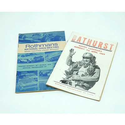 1969 Bathurst Mount Panorama Official Programme Book and a 1970 Rothmans Mount Panorama Official Programme Book