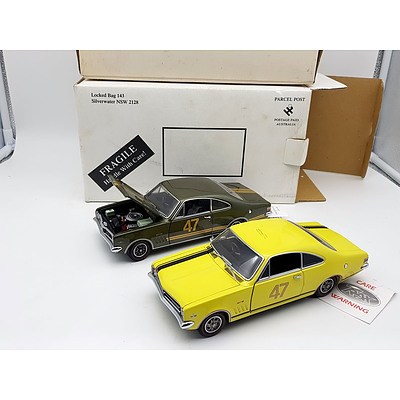 TRAX TX-034 HT Holden GTS350 Monaro's 1:24 Scale Model Cars - Lot of 2