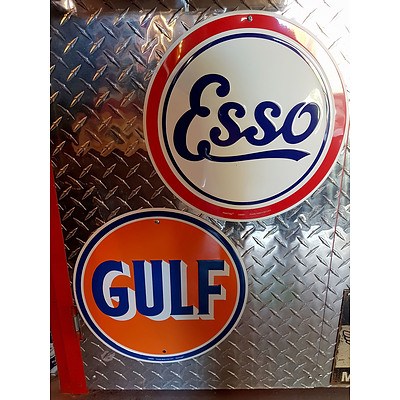 ESSO & GULF Reproduction Signs