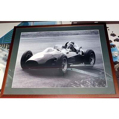 Stained Hardwood Framed Original Formula One Car Print