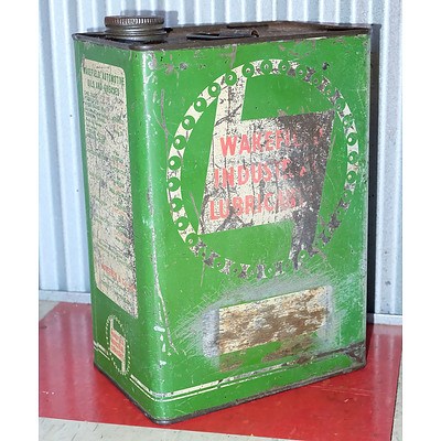 Vintage Wakefields Industrial Lubricants 1 Gallon Drum