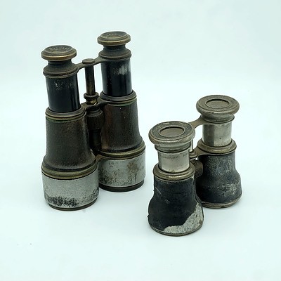 Two Pairs of Binoculars Including Dollond and Wallace Jones
