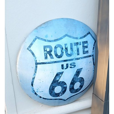 Six Modern Automotive Tin Signs