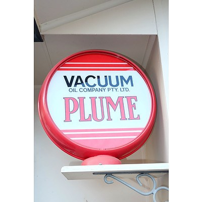 Plume Vacuum Oil Company Bowser Top