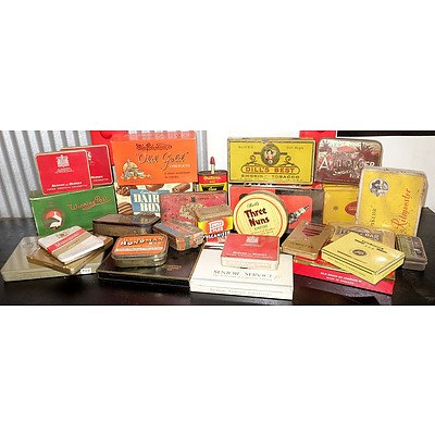 Large Group of Vintage Tins and Chocolate Boxes