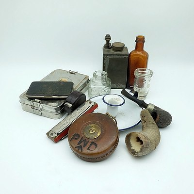 M.Hohner Harmonica, Field's Inkjar, John Rabone and Sons 33 Foot Tapemeasure and More