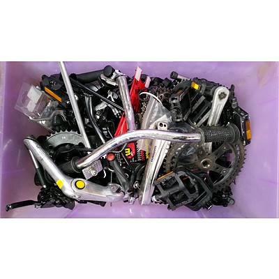 Assorted Mountain Bike & Road Bike Seats, Grips, Hubs & More.
