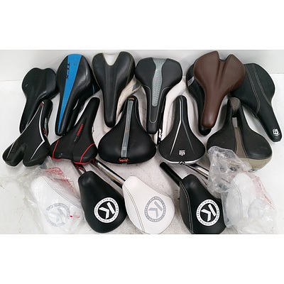 Assorted Mountain Bike & Road Bike Seats, Grips, Hubs & More.