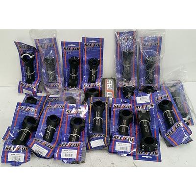 Approximately 200 MTB & Roadbike Stems & Folding Commuter Seat posts.