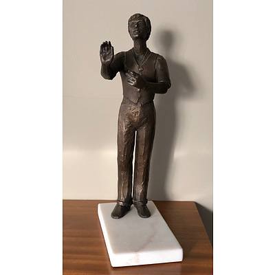 Bronze Sculpture  "The Rehearsal" by Berendina de Ruiter