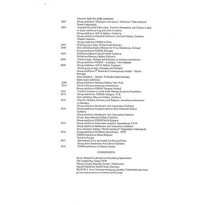 Bronze Sculpture  "The Rehearsal" by Berendina de Ruiter