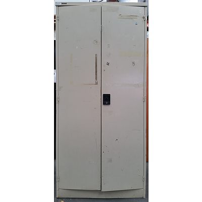 Brownbuilt Metal Two Door Storage Cabinet