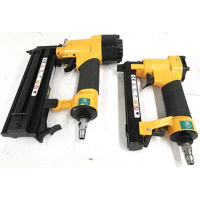 Super Works Tool Bag with 2 Super Works Pneumatic Nail Guns