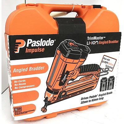 Paslode TrimMaster Impulse IM250A-Li Angled Bradder - RRP $849 - Brand New