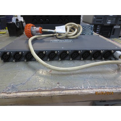 Tandberg TV -1U IEC320 10 WAY FLT Output Isolator Switch & Overcurrent Protection