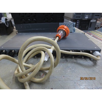 Tandberg TV -1U IEC320 10 WAY FLT Output Isolator Switch & Overcurrent Protection