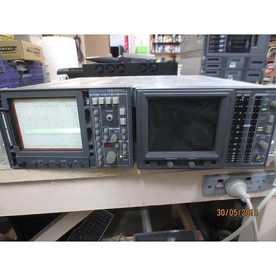 Tektronix 1751 Waveform Monitor and Tektronix 760A Stereo Audio Monitor