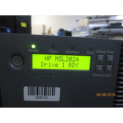 HP Storageworks MSL2024 Tape Library