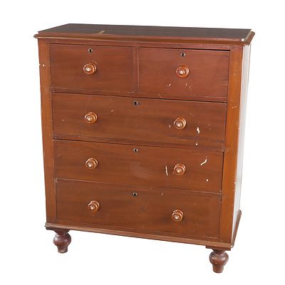 Australian Cedar Chest of Drawers Circa 1900
