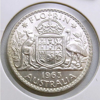 Australia Silver Florin 1963