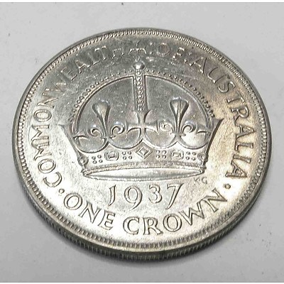 Australia 1937 Silver Crown