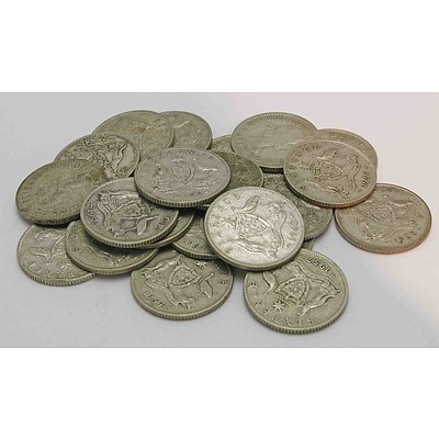 Australia Silver SixPences QE II George VI (x25)