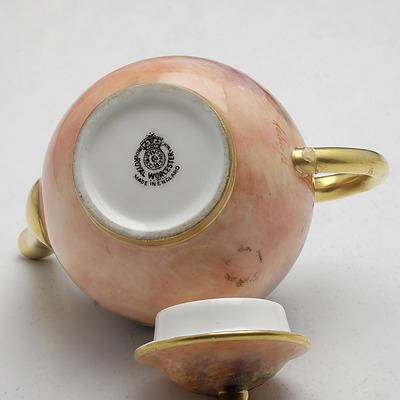 Frank Roberts Hand Painted Fruit Royal Worcester Miniature Tea Service