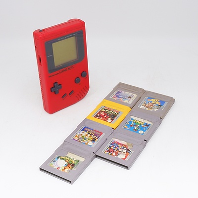 Nintendo Game Boy with Seven Games