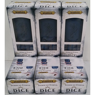 Warhammer Stormcast Eternal Dice - Lot of 6 - New
