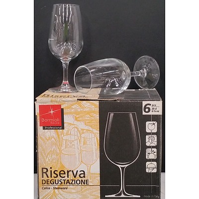 Bormioli Rocci Professional Glass Wine Stemware - Lot of 47 - New