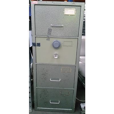 Chubb B Class Four Drawer Filing Cabinet