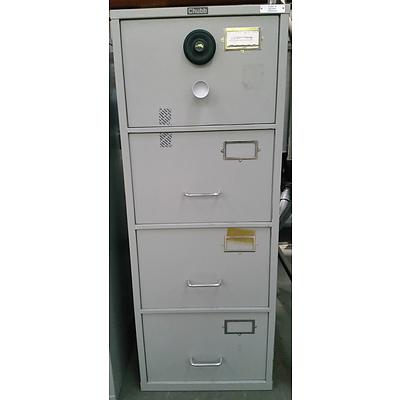 Chubb B Class Four Drawer Filing Cabinet