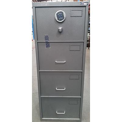 Planex B Class Four Drawer Filing Cabinet